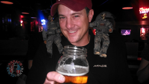 Your hosts at Breach-Bang-Clear with Missy's husband Jim...after a few adult beverages.