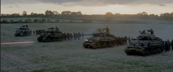 Fury movie Tanks in WWII Tanker Movie Bradd Pitt Breach Bang Clear 1