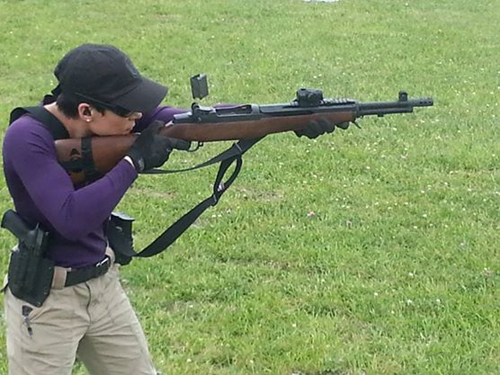 Tatiana Whitlock on the range
