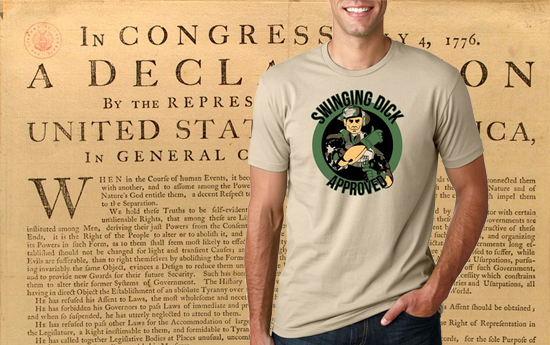 Swinging Dick Approved Shirt US Constitution