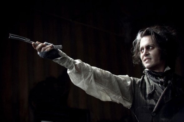 The only way to make Johnny Depp scary is to give him a straight razor