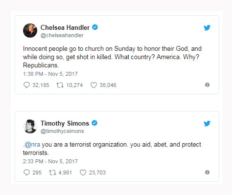 Sutherland Springs Texas shooting gun control hypocrisy Johnnie Langendorff Stephen Willeford Devin P. Kelley