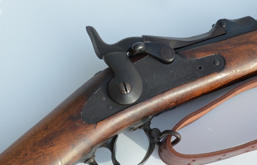 Up-close image of Springfield M1873 action.