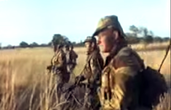 A Rhodie patrol (C Squadron Rhodesian SAS).
