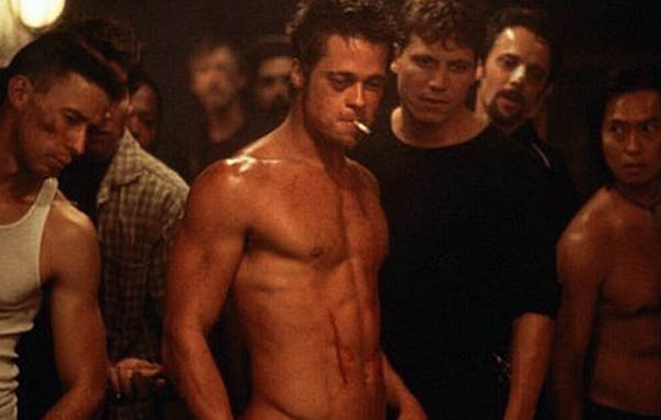 A scene from Fight Club.