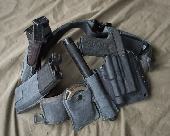 Gun belt setup