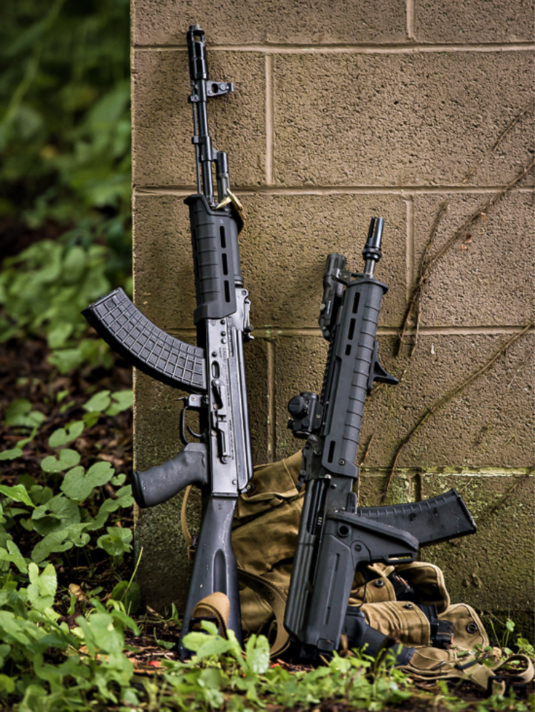 Magpul AK-47 Furniture: Zhukov-S stock and MOE handguard.