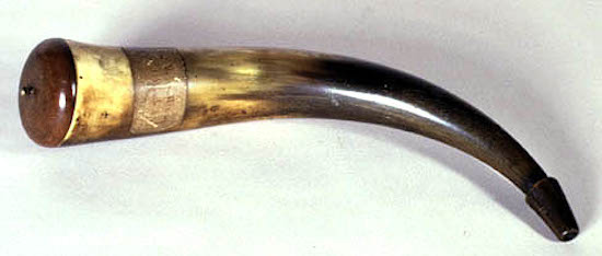 A colonial era Powder Horn from the Revolutionary War. 