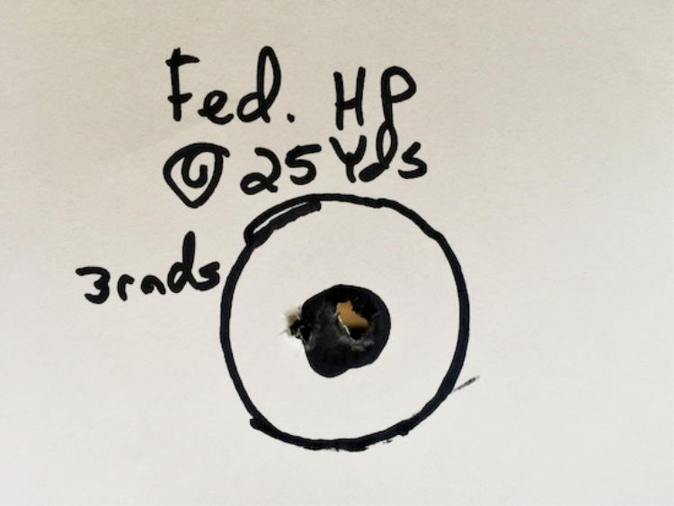 On the range with the Magpul Hunter X22 - Federal HP at 25 yards.