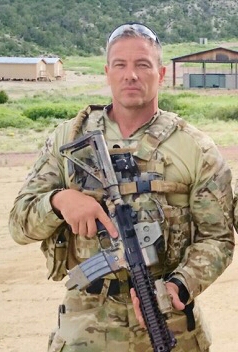 Author Trevor Thrasher during his military service