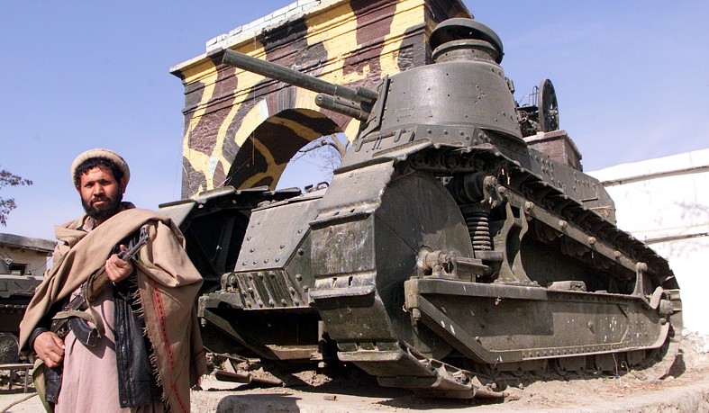 The FT17 made its way to Afghanistan in the years between WWI and WWII. 
