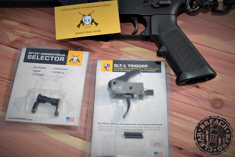 KE Arms Sear Link Technology: Ambidextrous Selector and SLT-1 trigger.