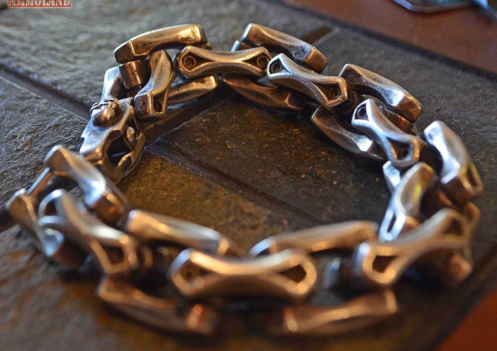 Steel Flame Axe Link Bracelet