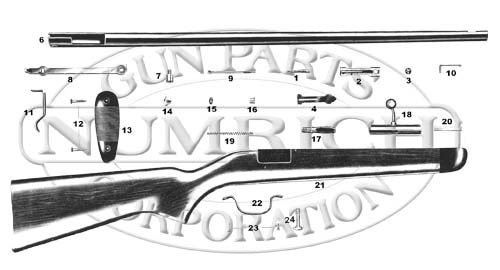 The Stevens Model 15 (Stevens-Springfield Model 15) single shot .22 caliber rifle.