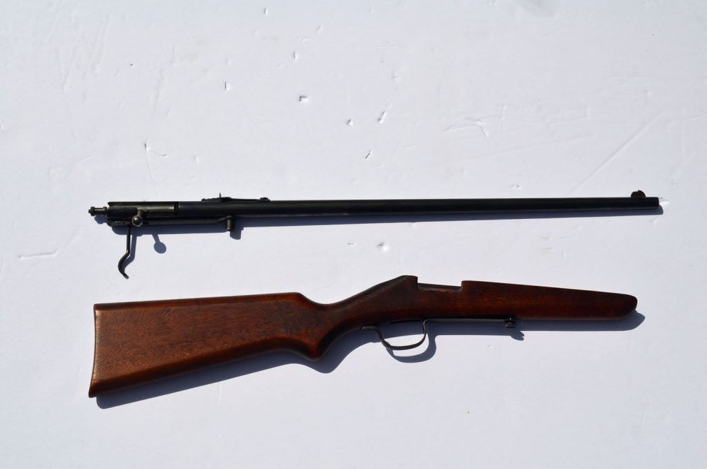 The Stevens Model 15 broken down in two pieces