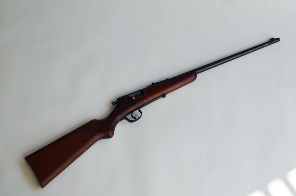The Stevens Model 15 on a white backdrop