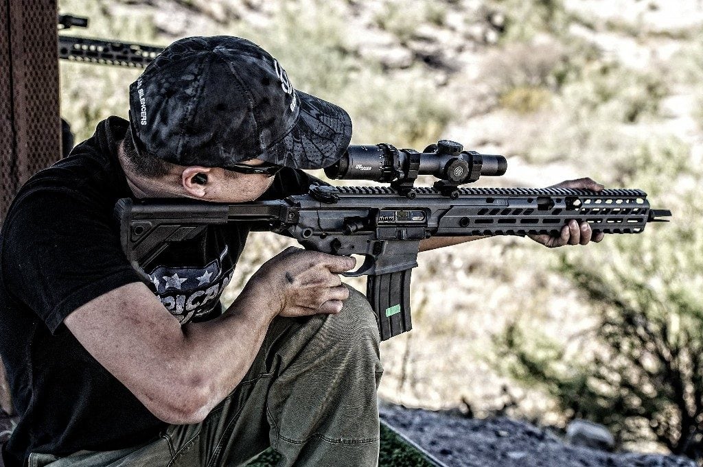 Image of Fifty Shades of FDE using Etymotic GunSport Pro 15 Electronic Earplugs