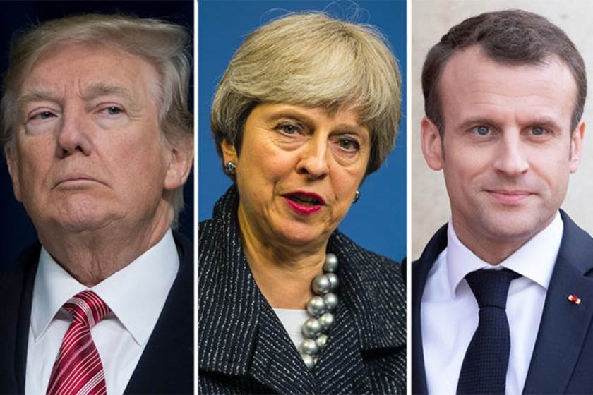 Trump, May, Macron respond to chemical attacts in Syria