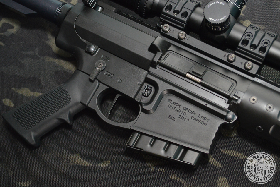 BCL 102 review - a look at the ejection side of the rifle. 