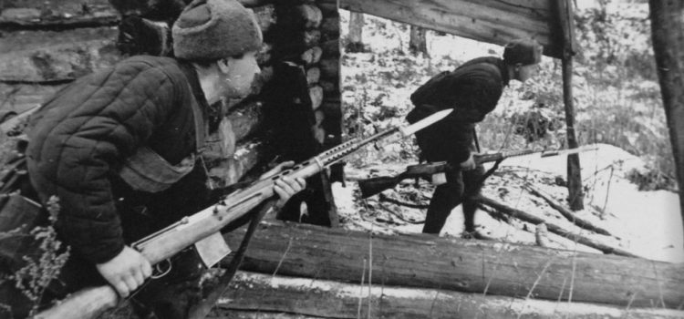 Russians with SVT-40s.