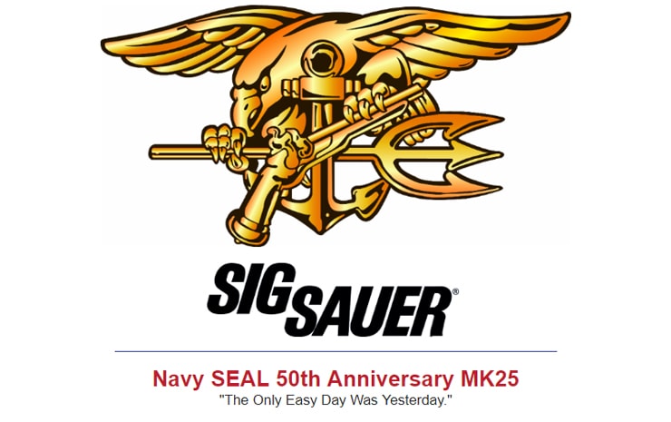 Proven Arms & Outfitters 50th anniversary Navy SEALS SIG SAUER limited edition pistol.