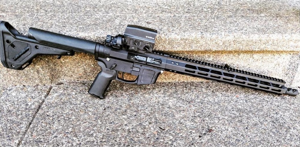 Ultralight Monolithic AR-15 Upper Receiver on rifle