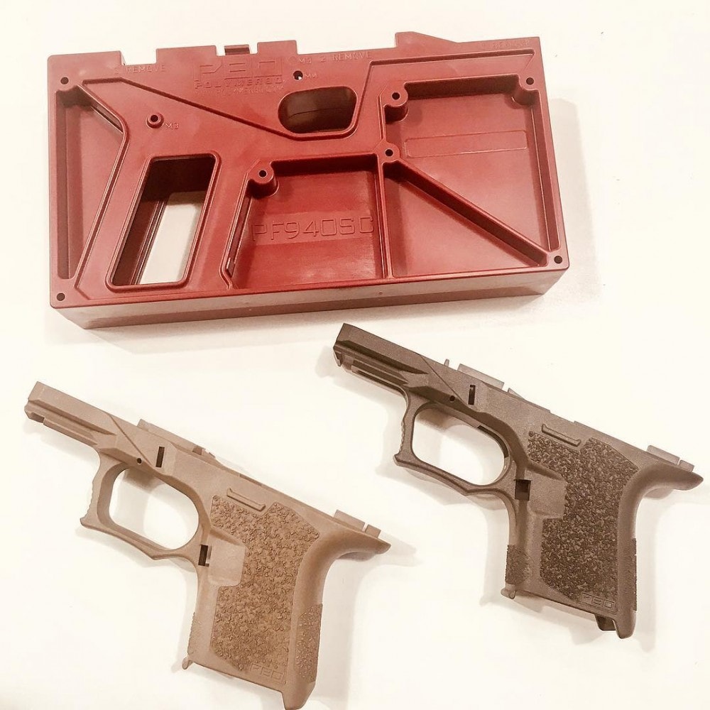 Polymer80 Glock 26/27 Subcompact 80% Frame breakdown. Image courtesy of Polymer80.