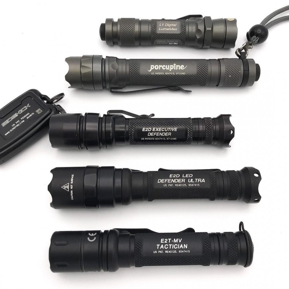 surefire e2d defender ultra and e2d defender tactical 1000 jtf lights