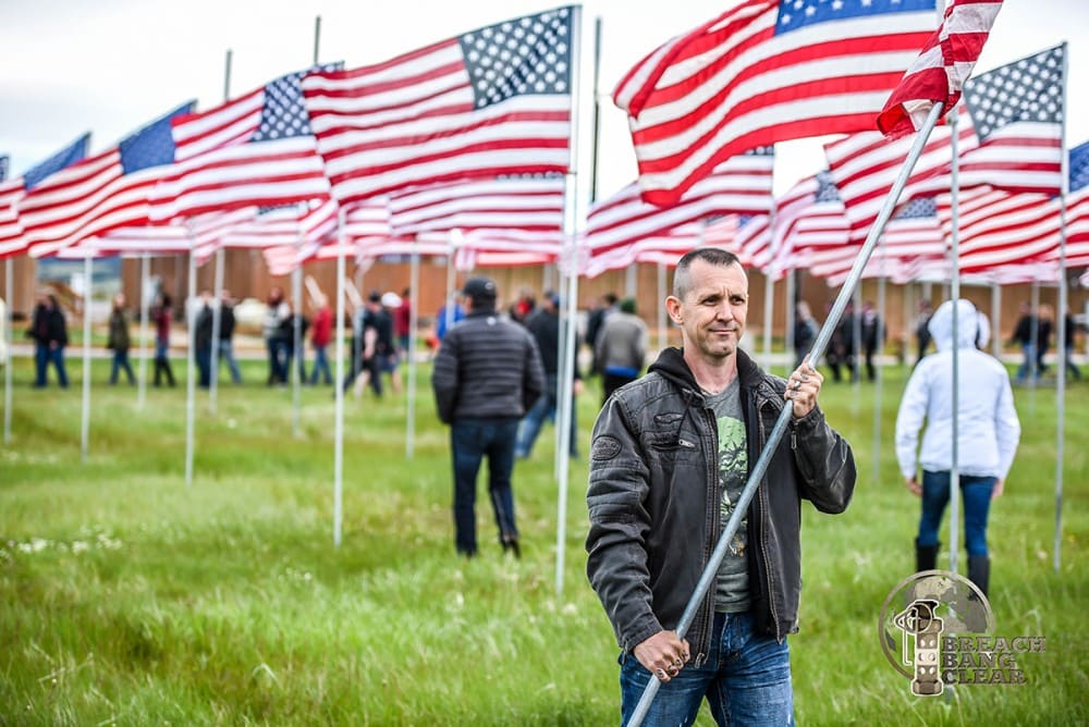 Memorial Day Images: the Buffalo Chips Saloon "Field of Flags"