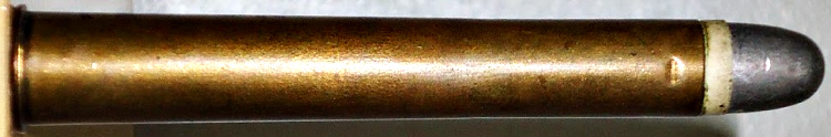 The .450 3¼-inch Black Powder Express cartridge was originally designed as an experimental military cartridge for the 1869 British Army Rifle trials that lead to the adoption of the Henry-Martini rifle. Image source: Gun Wiki.