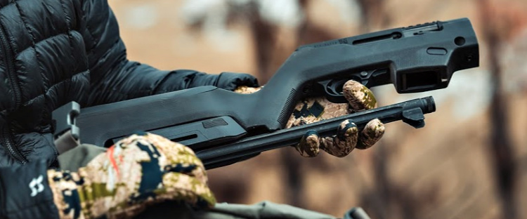 New Magpul Stock: The PC Backpacker efficiently stores the carbine during transportation with a unique locking interface that attaches the barrel assembly to the receiver.
