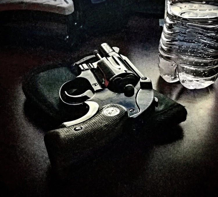 Colt Agent snub nosed revolver, classic look.