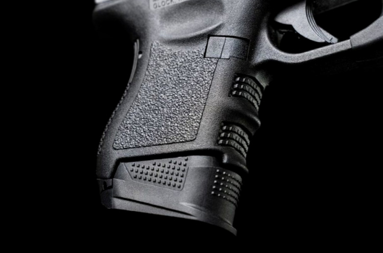 extended magazine baseplate for Glock 26 by Strike Industries.