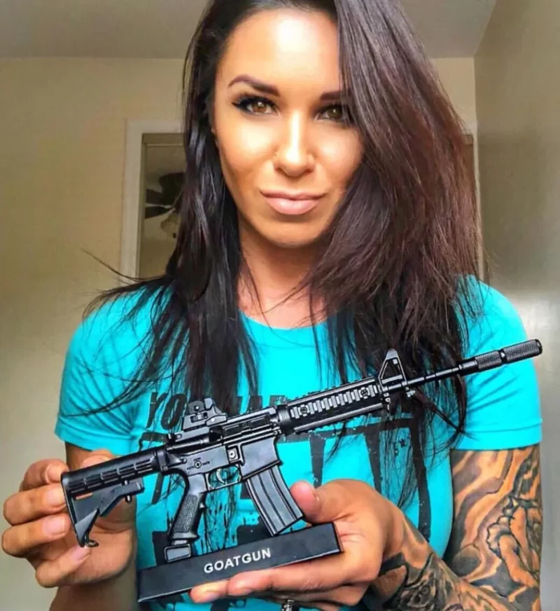 Goatguns AR 15 replica displayed by @the_alpha_chick