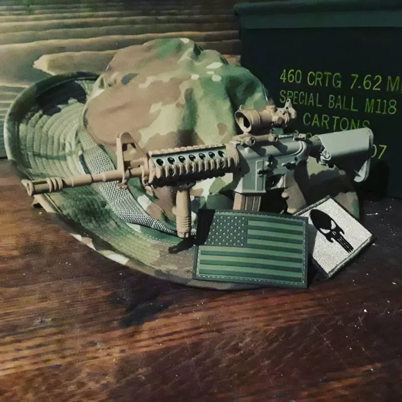 Goatguns replica AR15 by old school boonie hat.