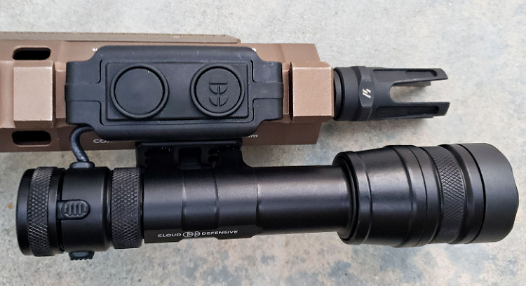 Cloud Defensive REIN on CORv1 rail - top view
