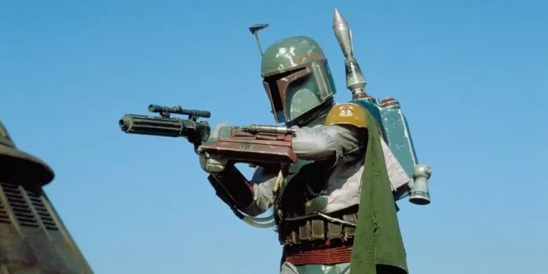 The most famous of all Mandalorian helmets: the Boba Fett helmet.