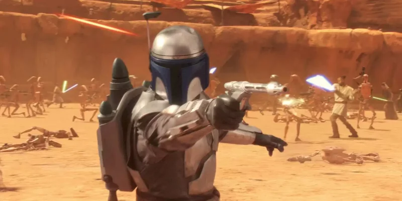 Jango Fett helmet -- one of several different Mandalorian helmets seen in movies and on television.