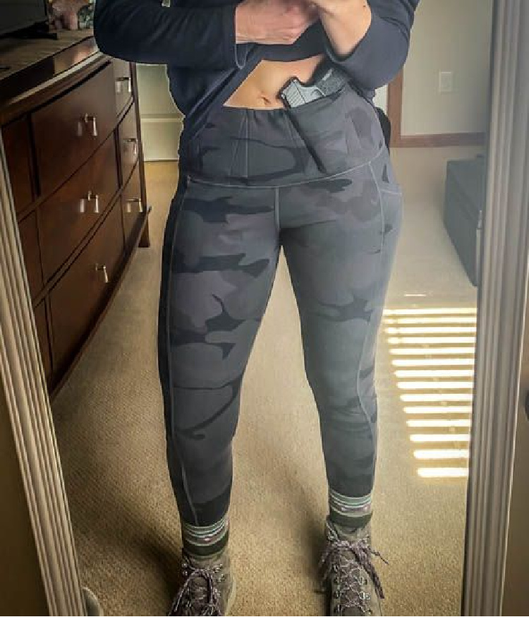 Concealed carry legging appendix carry