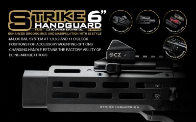 Brand New | Strike 6″ Handguard for CZ Scorpion EVO Pistol