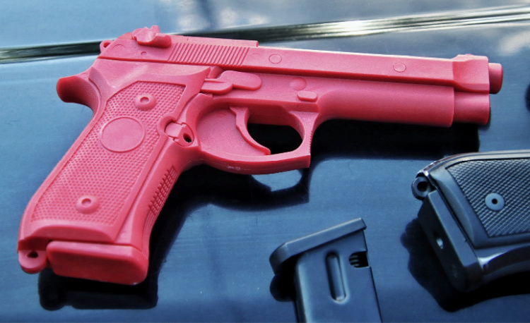 Beretta M9 red gun for training.