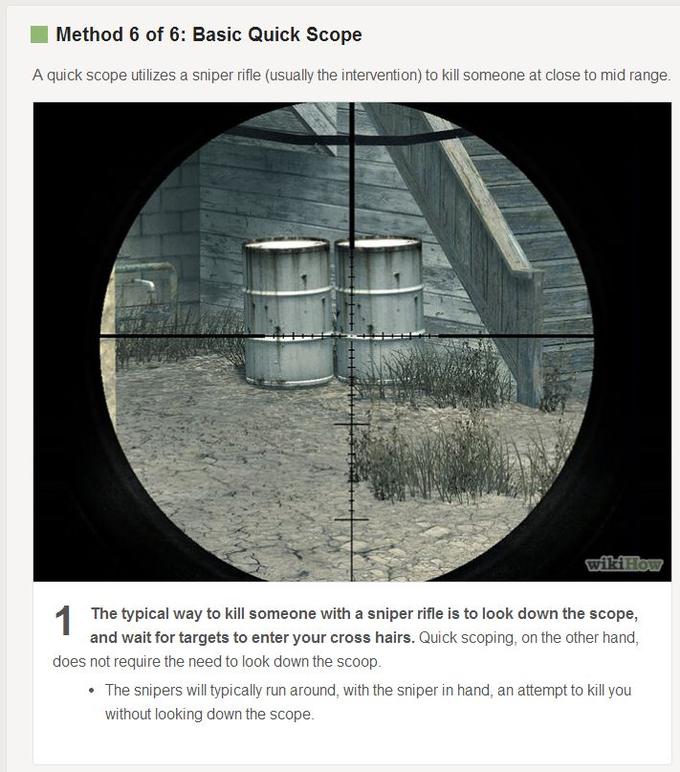 How to quick scope