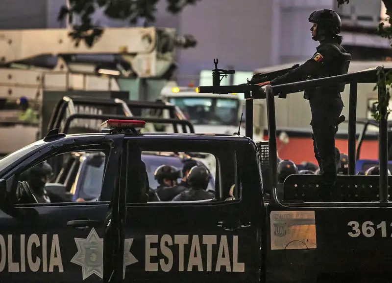 Mexican police technical vehicle
