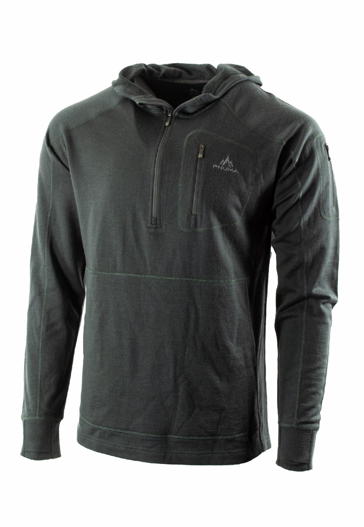 The Gunnison merino wool hoodie from Pnuma Outdoors