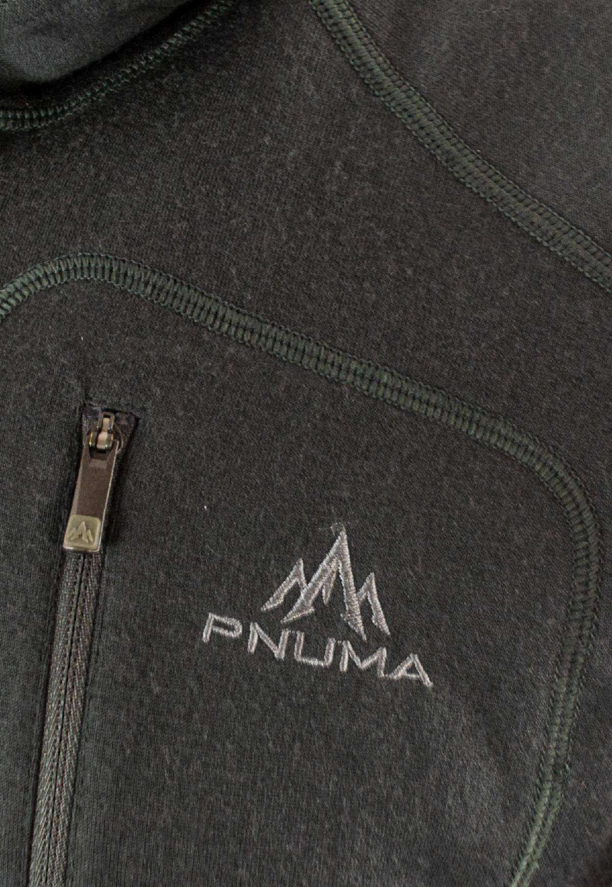zippered gear pockets on Pnuma's wool hoodie