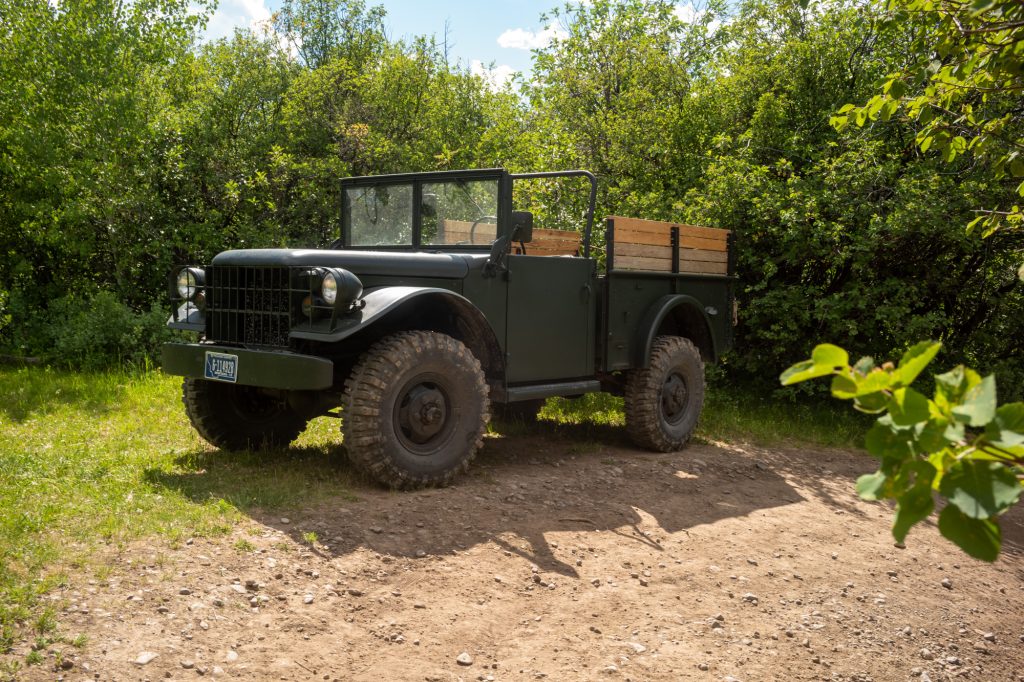 A look at the Power Wagon soaking up the sun.