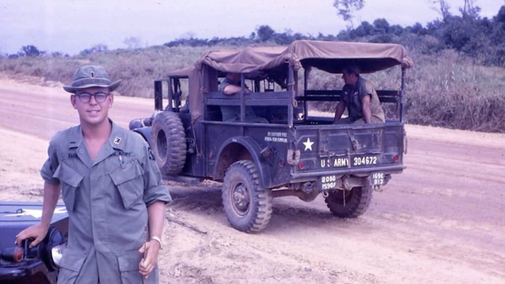 Power Wagon being used by three military soldiers.