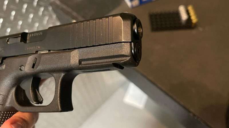 The Glock 19 Gen 5 has a snag-free design due to a slightly curved nose. Photo credits Adam Campbell/Guns.com