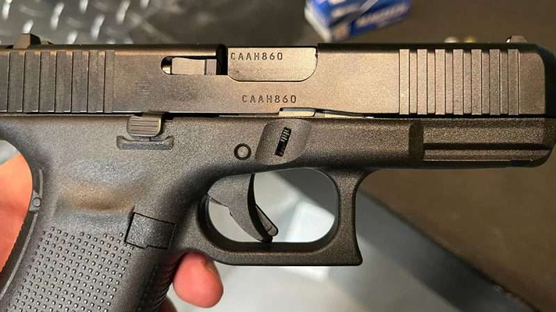 The G19 Gen 5 also has some new features like a Glock Marksman Barrel, ambidextrous slide locks, and one trigger crossbar. Photo credits Adam Campbell/Guns.com
