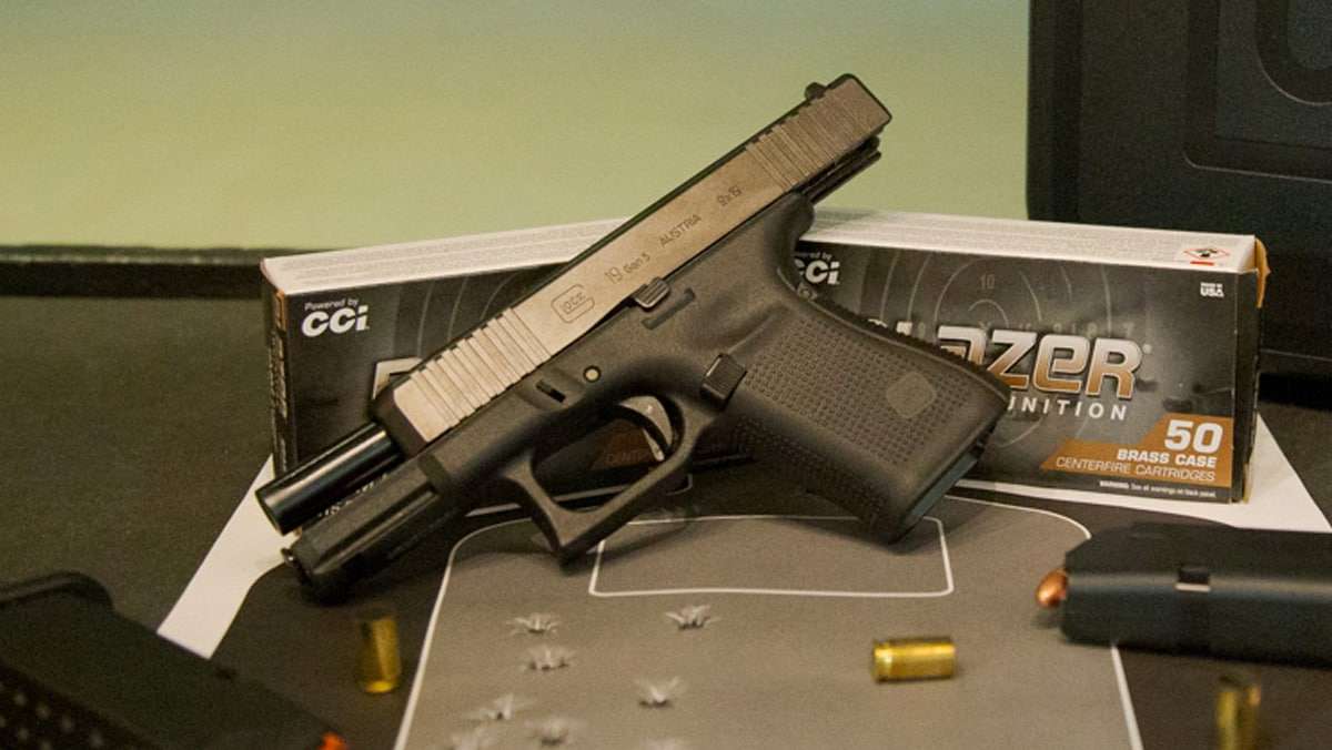 This is the Glock 19, the Glock 17's little brother. Photo credits to Seth Rodgers/Guns.com